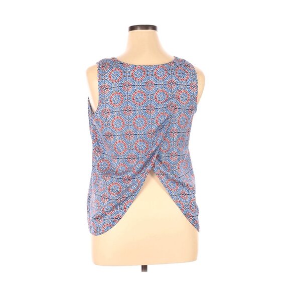 J.Crew Womens Sleeveless Geometric Print Polyester Tank Top Size 14 Made In Chin - Picture 2 of 6